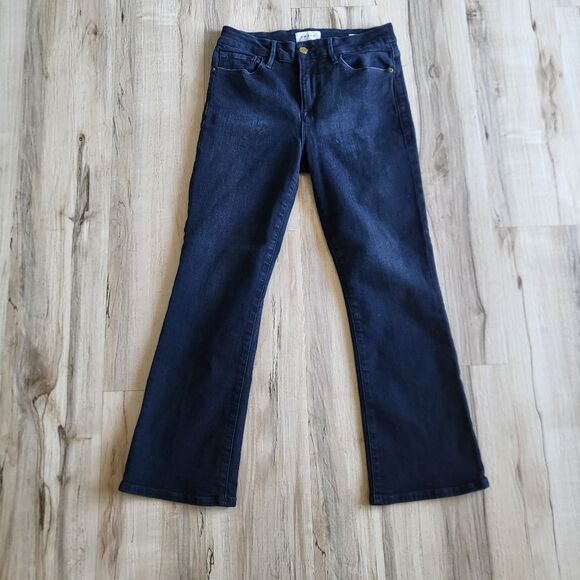 Frame Le Crop Mini Boot Dark Denim Jeans Size 28 - Picture 1 of 8
